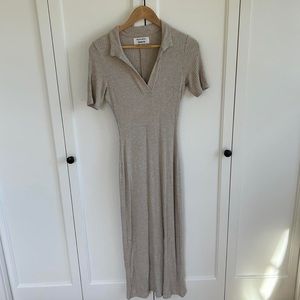 Reformation Midi Rib Knit Bodycon Dress